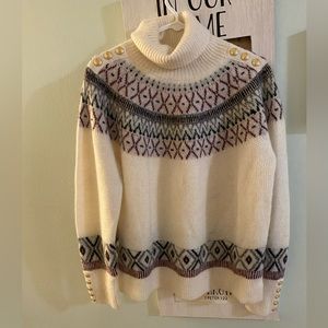 Holland Cooper Fairisle Knit- cream